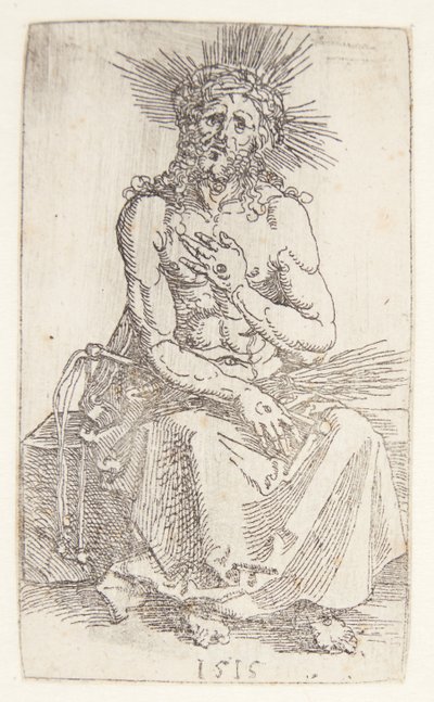 Mann der Schmerzen, sitzend von Albrecht Dürer