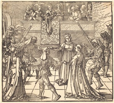Maskentanz mit Fackeln von Albrecht Dürer