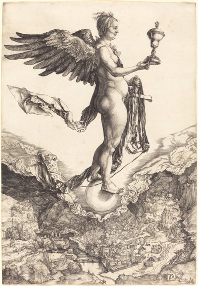 Nemesis (Das große Glück) von Albrecht Dürer