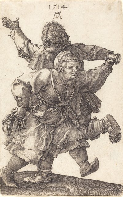 Bauernpaar beim Tanzen, 1514 von Albrecht Dürer