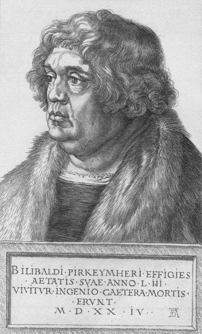 Porträt von Pirkheimer, 1524, 1906 von Albrecht Dürer
