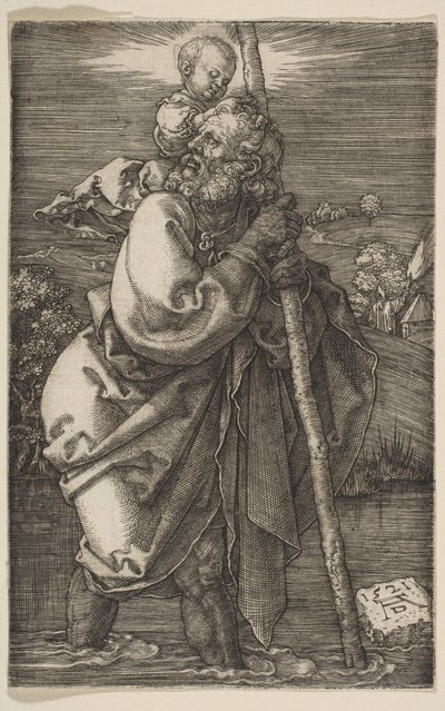 Heiliger Christophorus nach links gewandt, 1521 von Albrecht Dürer