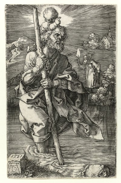 Der heilige Christophorus nach rechts gewandt, 1521 von Albrecht Dürer