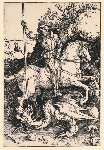 St. Georg tötet den Drachen von Albrecht Dürer
