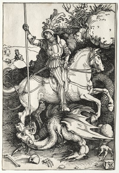 St. Georg tötet den Drachen von Albrecht Dürer