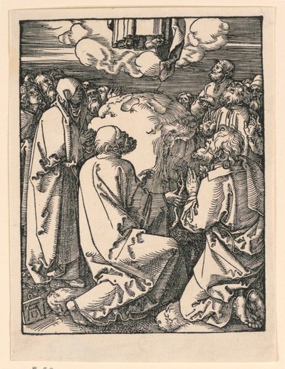 Die Himmelfahrt, aus der Serie Die Kleine Passion von Albrecht Dürer
