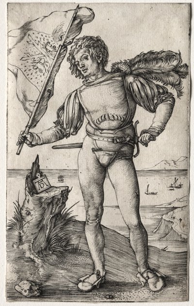 Der burgundische Fahnenträger, ca. 1500 von Albrecht Dürer