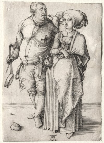Der Koch und seine Frau, wahrscheinlich 1497 von Albrecht Dürer