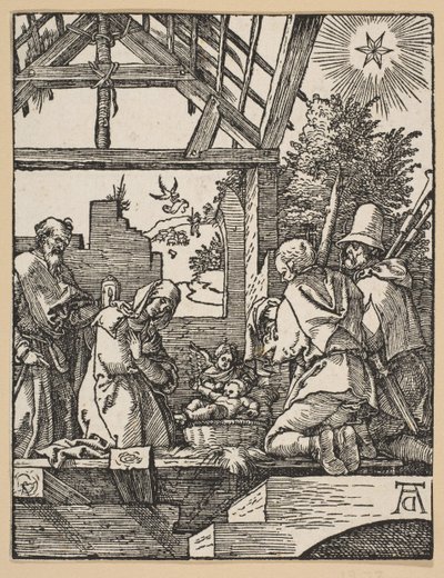 Die Geburt Christi, aus Die kleine Passion von Albrecht Dürer