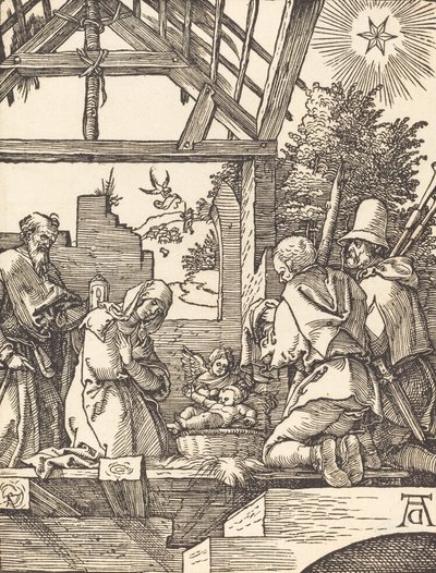 Die Geburt Christi, wahrscheinlich ca. 1509-1510 von Albrecht Dürer