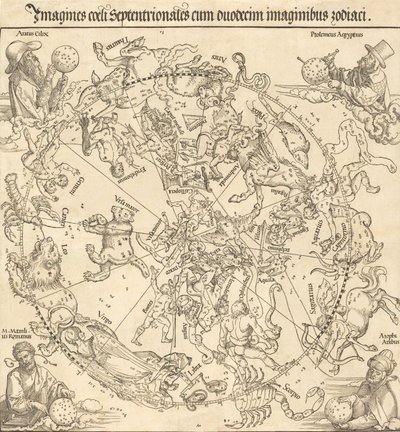 Die nördliche Himmelskugel, 1515 von Albrecht Dürer
