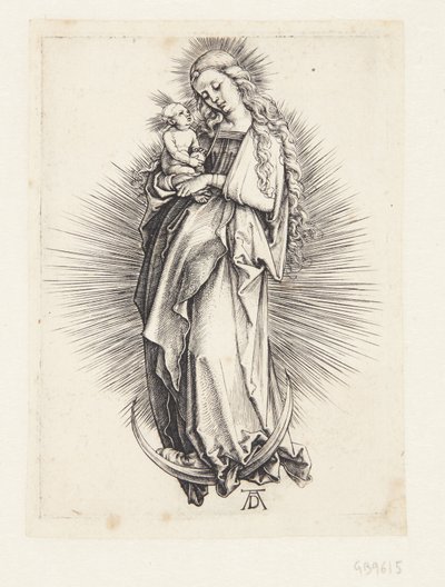 Die Jungfrau auf der Mondsichel von Albrecht Dürer