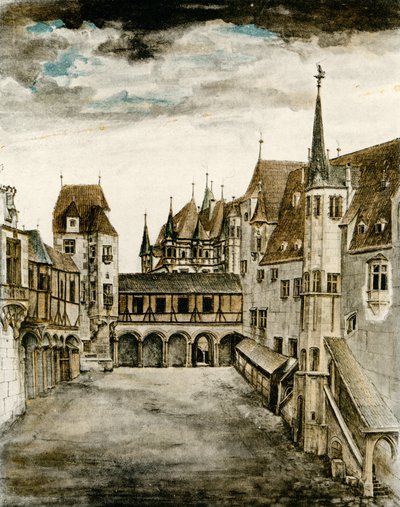 Ansicht des Burghofs von Albrecht Dürer