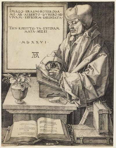 Erasmus von Rotterdam von Albrecht Dürer