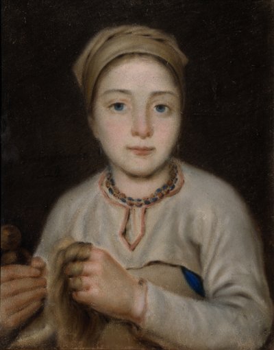 Anisya, 1822 von Aleksei Gavrilovich Venetsianov