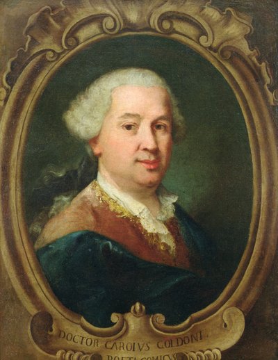 Porträt von Carlo Goldoni (1707-93) von Alessandro Longhi