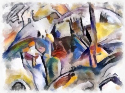 Landschaft mit Gebäuden, 2016 von Alex Caminker