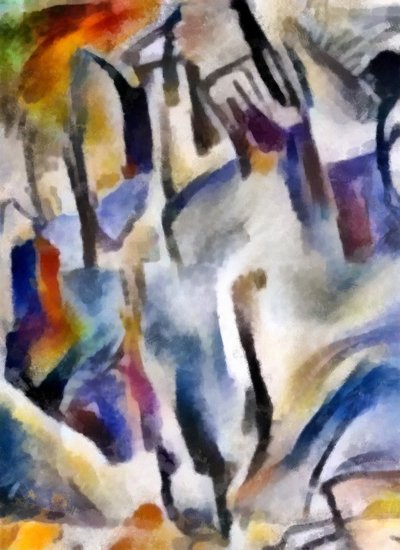 Verschneiter Wald, 2016 von Alex Caminker
