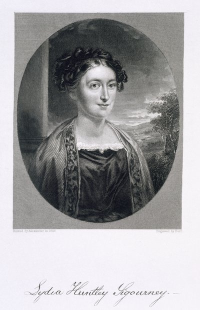 Lydia Huntley Sigourney (1791-1865), graviert von Burt von Alexander