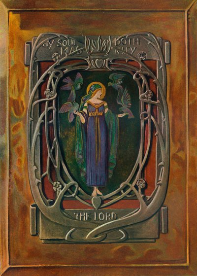 Emaille-Plakette von Alexander Fisher, ca. 1898 von Alexander Fisher