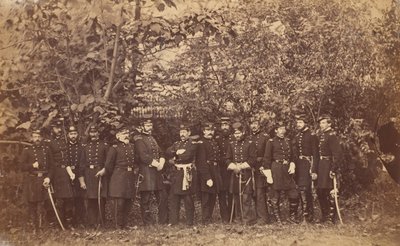 General McClellan und Stab von Alexander Gardner.