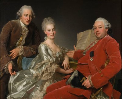 John Jennings, sein Bruder und seine Schwägerin, 1769 von Alexander Roslin