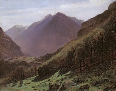 Bergstudie, ca. 1840-43 von Alexandre Calame