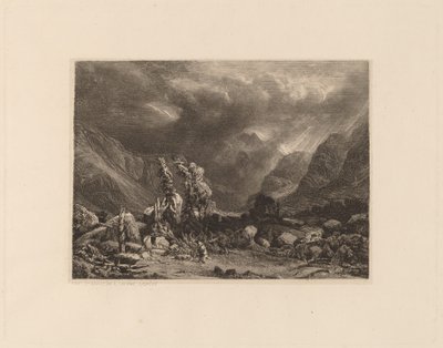 Sturm in den Bergen von Alexandre Calame