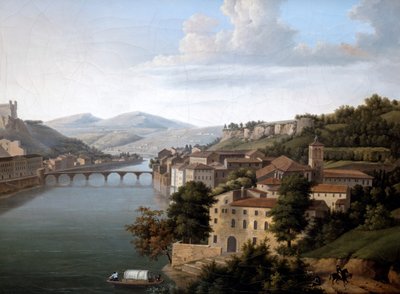 Blick auf die Rhone, ca. 1777-1840 von Alexandre Haycinthe Dunouy