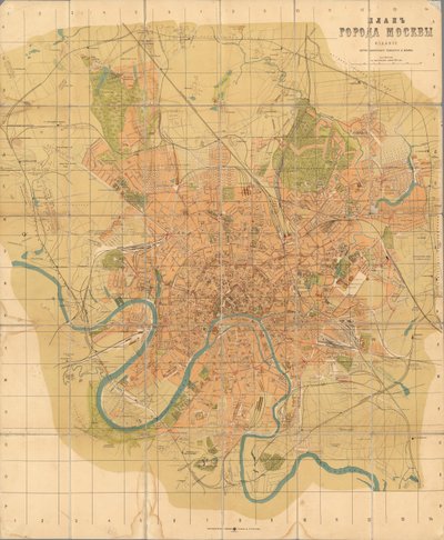 Plan von Moskau von Alexei Alexeevich Ilyin