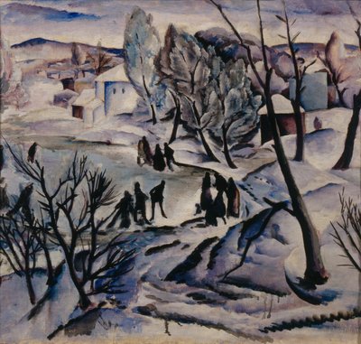 Winter. Gefrorener Teich von Alexei Ilyich Kravchenko