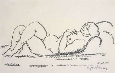 Weiblicher Akt von Alexej von Jawlensky
