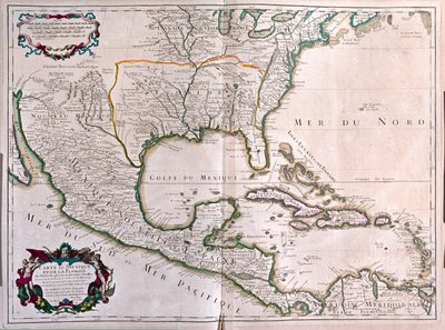 Mexiko und Florida von Alexis Hubert Jaillot
