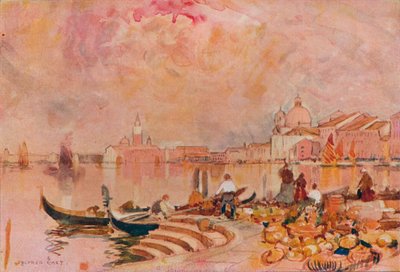 Abendglühen, Venedig, um 1895 von Alfred East
