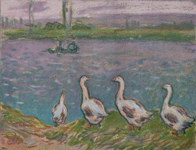 Eine Skizze in Pastell, 19. Jahrhundert von Alfred Sisley
