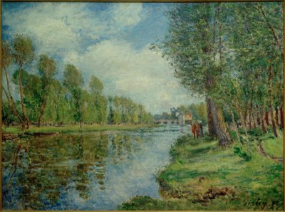 Ufer des Loing von Alfred Sisley