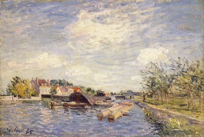 Ufer des Loing, 1885 von Alfred Sisley