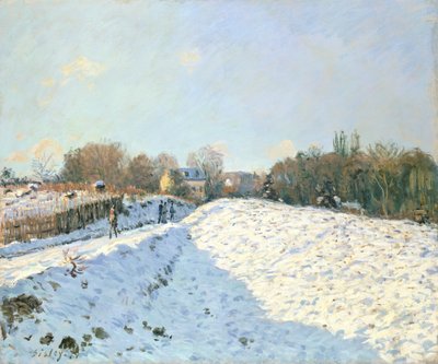 Schneeeffekt in Argenteuil von Alfred Sisley