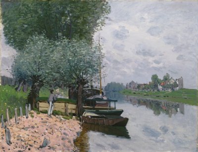 La Seine à Bougival von Alfred Sisley