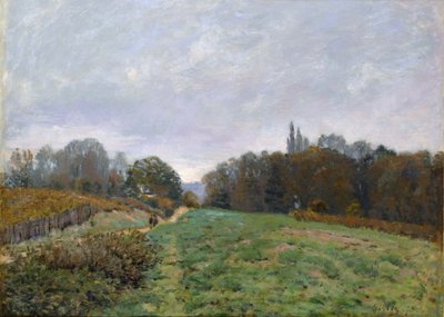 Landschaft bei Louveciennes, 1873 von Alfred Sisley