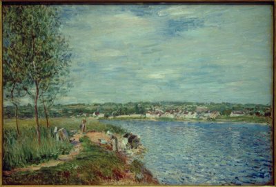 Wäscherinnen, nahe Champagne von Alfred Sisley