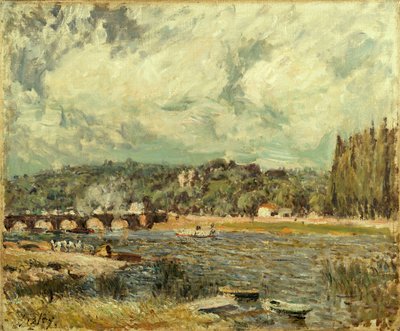 Die Brücke von Sevres von Alfred Sisley