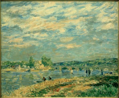 Die Brücke von Sèvres von Alfred Sisley