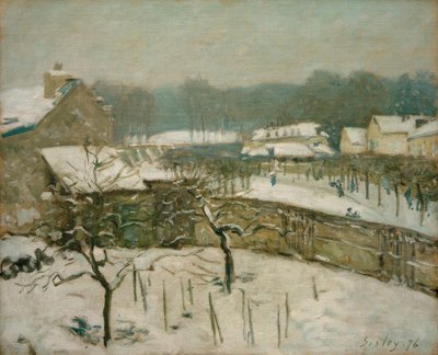 Louveciennes im Schnee von Alfred Sisley