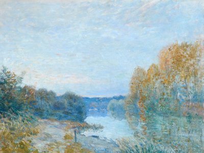 Soleil Couchant, Herbstabend am Fluss von Alfred Sisley