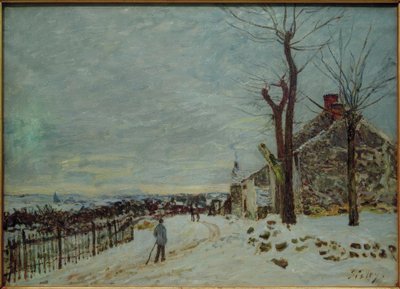 Schneewetter in Veneux-Nadon von Alfred Sisley