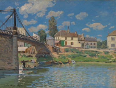 Die Brücke bei Villeneuve-la-Garenne, 1872 von Alfred Sisley
