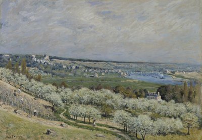 Die Terrasse in Saint-Germain, Frühling von Alfred Sisley