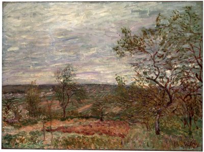 Windiger Tag in Veneux von Alfred Sisley