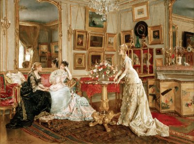 Das Schreibzimmer des Malers von Alfred Emile Stevens